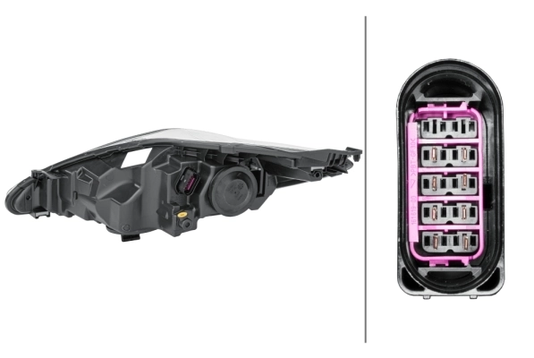 Reflektor prawy Ford Fiesta Mk6