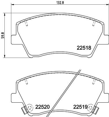 Klocki hamulcowe przednie tarczowe Hyundai Elantra VI sedana (AD) (2015 - 2022) cena, od 45,29 USD