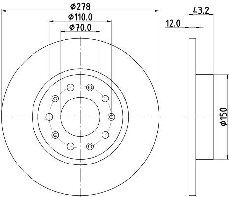 Tarcza hamulcowa tylna do Alfa Romeo 159  939