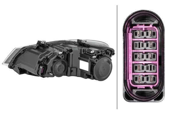 Reflektor prawy do Volkswagen Polo V RUS 602, 604, 612, 614