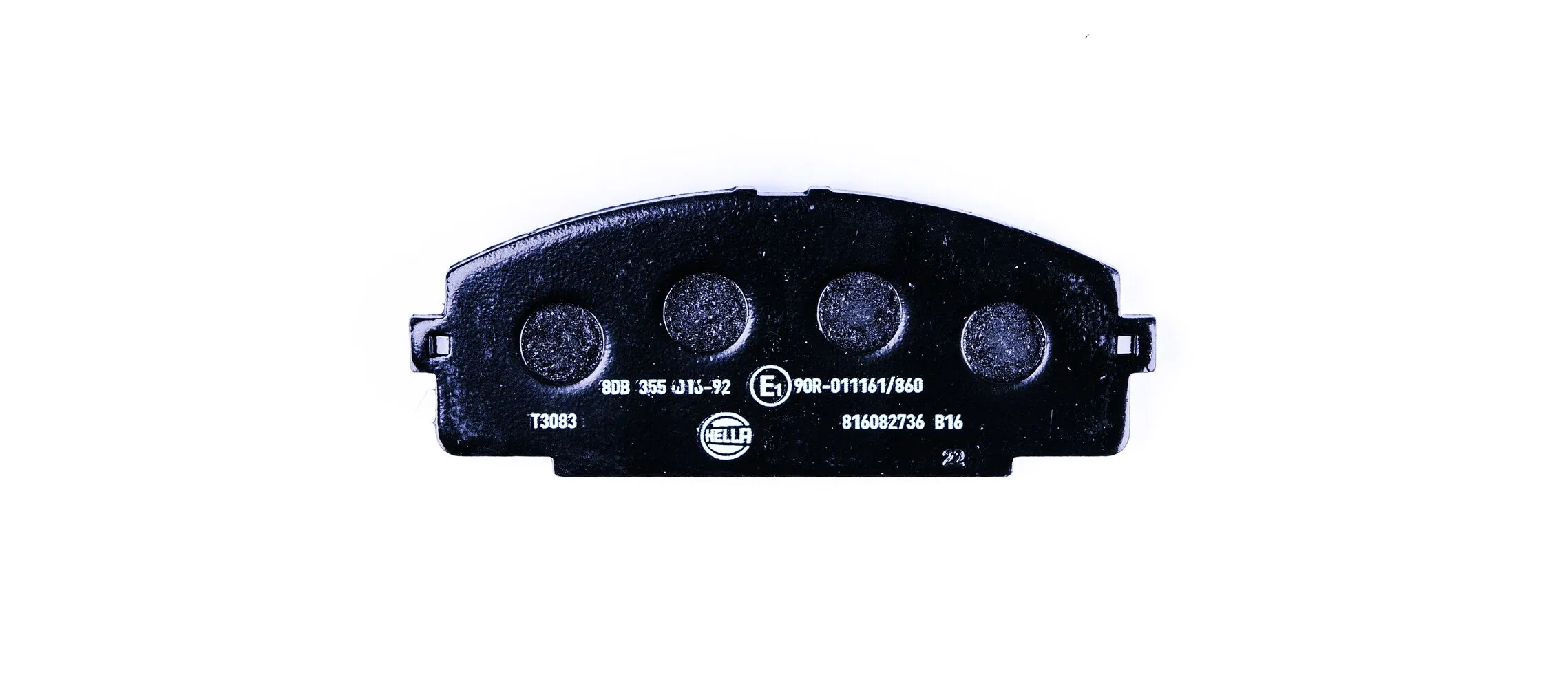 8DB355016921 HELLA Klocki hamulcowe przednie tarczowe