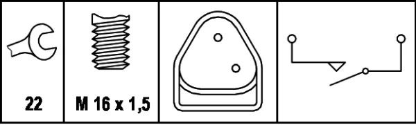 6ZF008621091 HELLA Czujnik włączania światła cofania