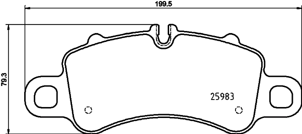 Klocki hamulcowe przednie tarczowe do Porsche Cayman  982