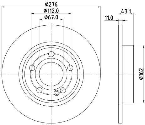 Tarcza hamulcowa tylna Mercedes A hatchback (W177) (2018 - 2026) cena, od 57,27 USD