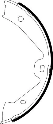 Klocki hamulca ręcznego Porsche 95835292500