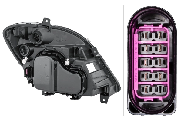 Reflektor lewy do Mercedes Sprinter II 3-t 906