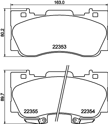 5346407 Ford Klocki hamulcowe przednie tarczowe