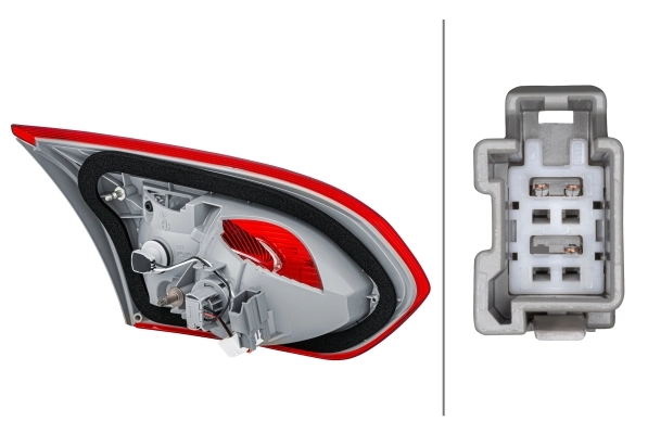 Lampa zespolona tylna prawa do Ford Focus III CB8
