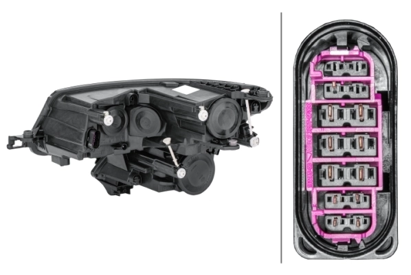 Reflektor prawy do Skoda Kodiaq I NS6, NS7, NV7
