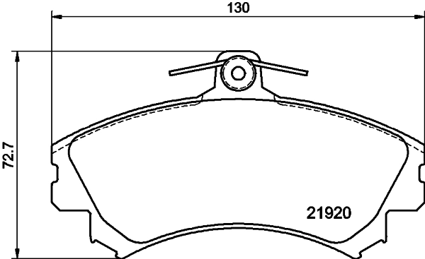 Klocki hamulcowe przednie tarczowe Mitsubishi Colt VII hatchback (Z3) (2008 - 2012) cena, od 32,12 USD