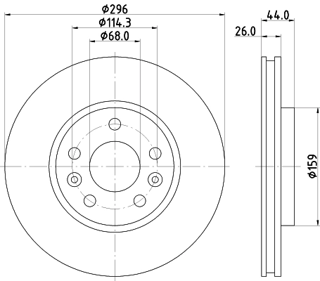 A4204211800 Mercedes Tarcza hamulcowa przednia