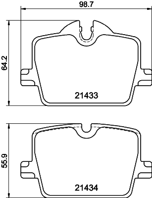 Okładziny (klocki) do hamulców tarczowych tylne BMW 3 sedana (G20, G80, G28) (2018 - 2026) cena, od 48,40 USD