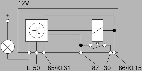 Przekaźnik świec żarowych Renault 21 L48