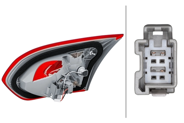 Lampa zespolona tylna lewa do Ford Focus III CB8