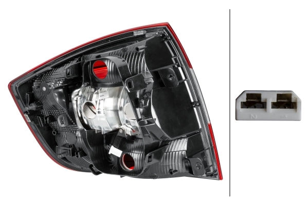 Lampa zespolona tylna prawa do Skoda Rapid  NH3, NK3, NK6