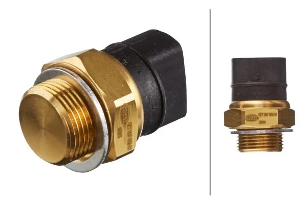 Do koszyka Czujnik temperatury płynu chłodzącego (włączenia wentylatora chłodnicy) Volkswagen Transporter T3 24, 25, 251