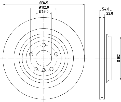 Tarcza hamulcowa tylna do Mercedes GL  X166