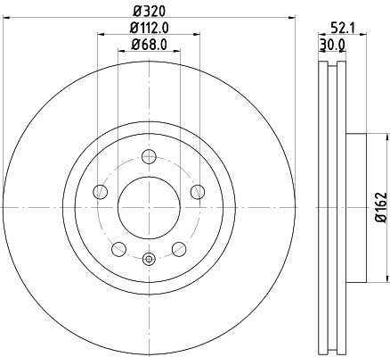 Do koszyka Tarcza hamulcowa przednia Audi A5 Sportback 8TA