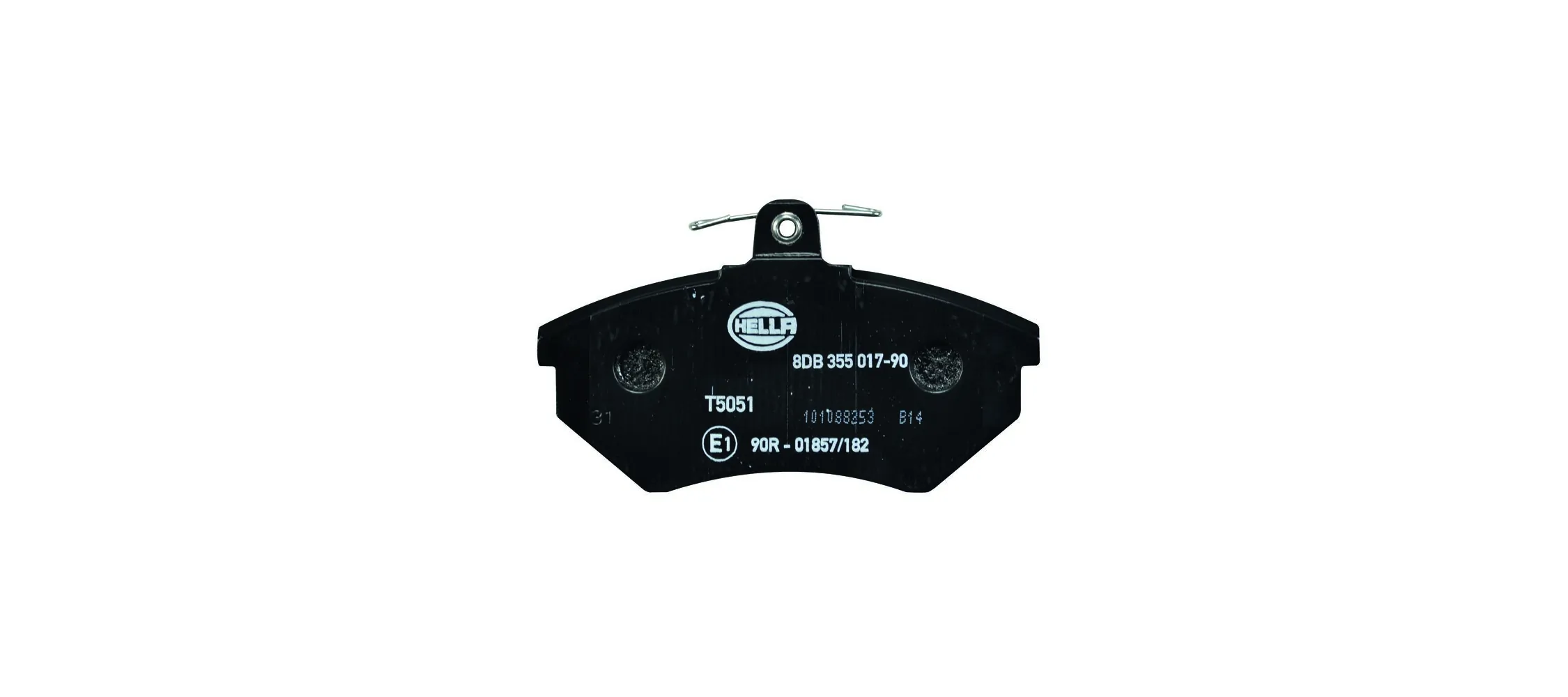 8DB355017901 HELLA Klocki hamulcowe przednie tarczowe