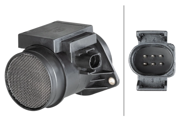 Czujnik przepływu powietrza, przepływomierz powietrza M.A.F. Volkswagen Vento sedana (1H2) (1991 - 1998) cena, od 63,31 USD