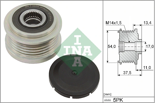 Koło pasowe alternatora do Opel Corsa X15