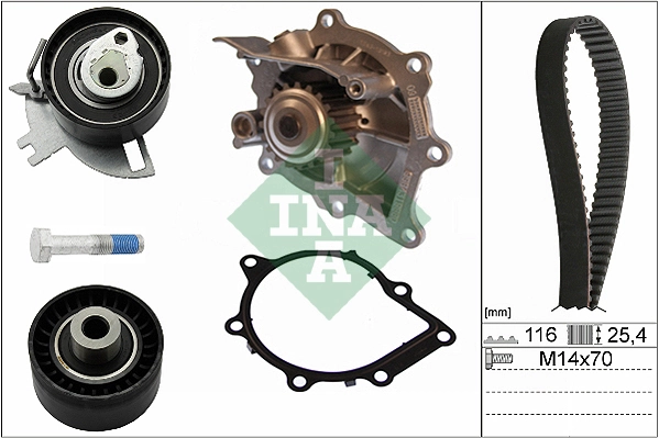 Do koszyka SU001A0125 Toyota Pasek rozrządu, zestaw