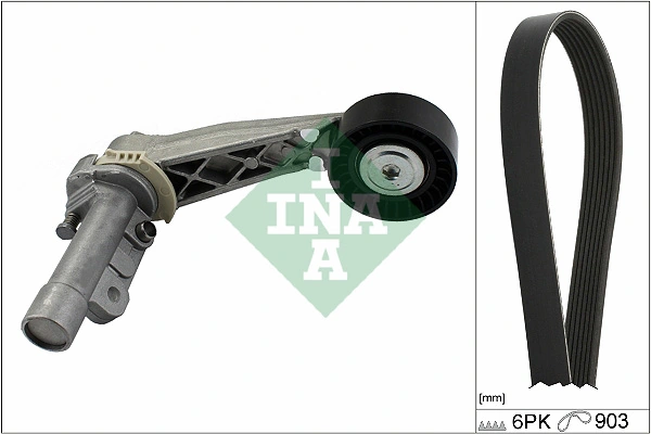 Pasek napędowy mechanizmów, zestaw Peugeot/Citroen 1613445080