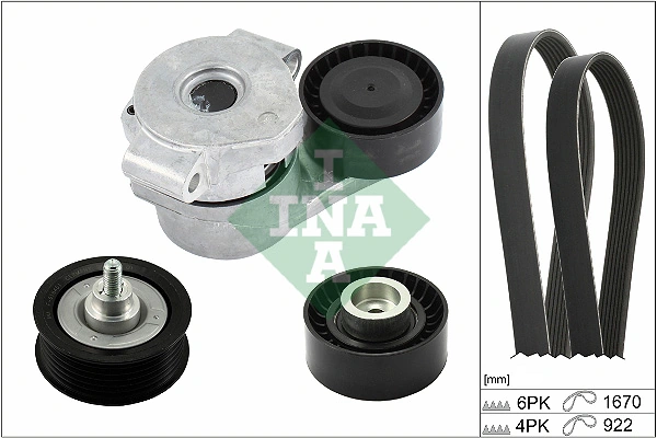 Pasek napędowy mechanizmów, zestaw Peugeot/Citroen 1613845880