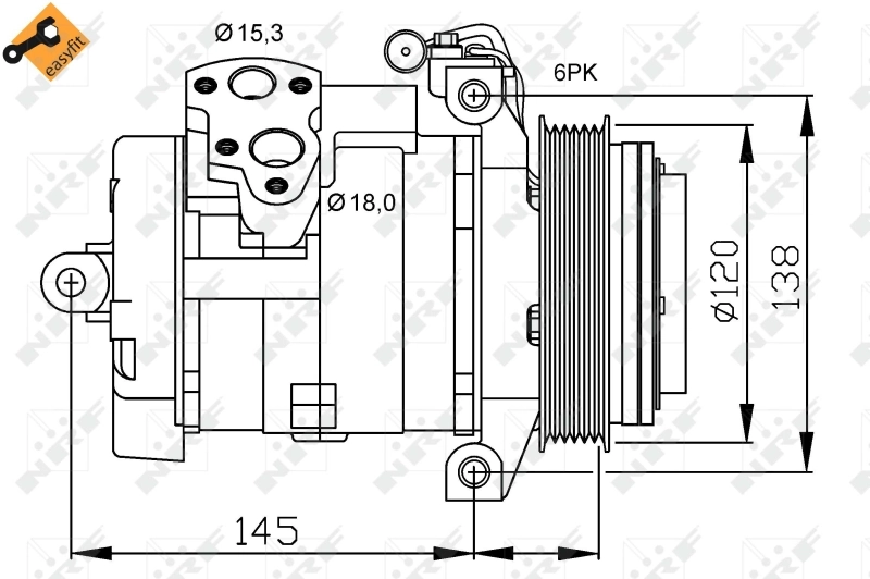 Do koszyka 001230711180 Mercedes Sprężarka klimatyzacji
