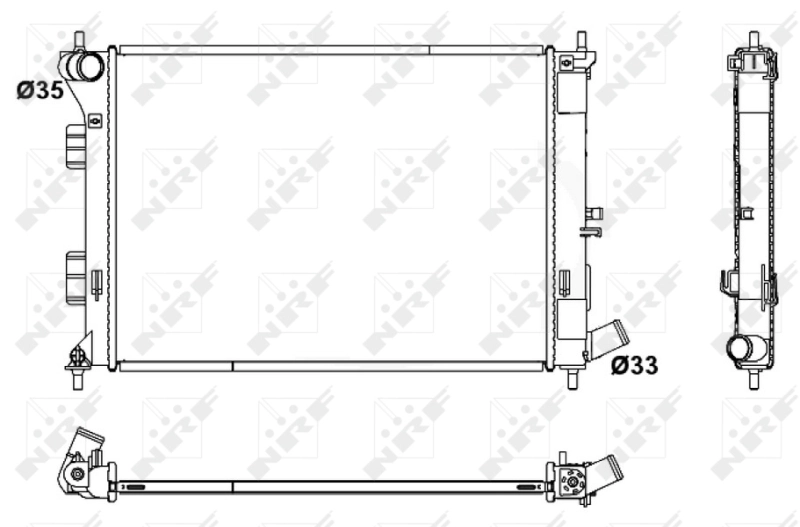 Chłodnica silnika KIA Soul I hatchback (AM) (2008 - 2013) cena, od 110,18 USD