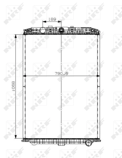 Chłodnica silnika DAF 105