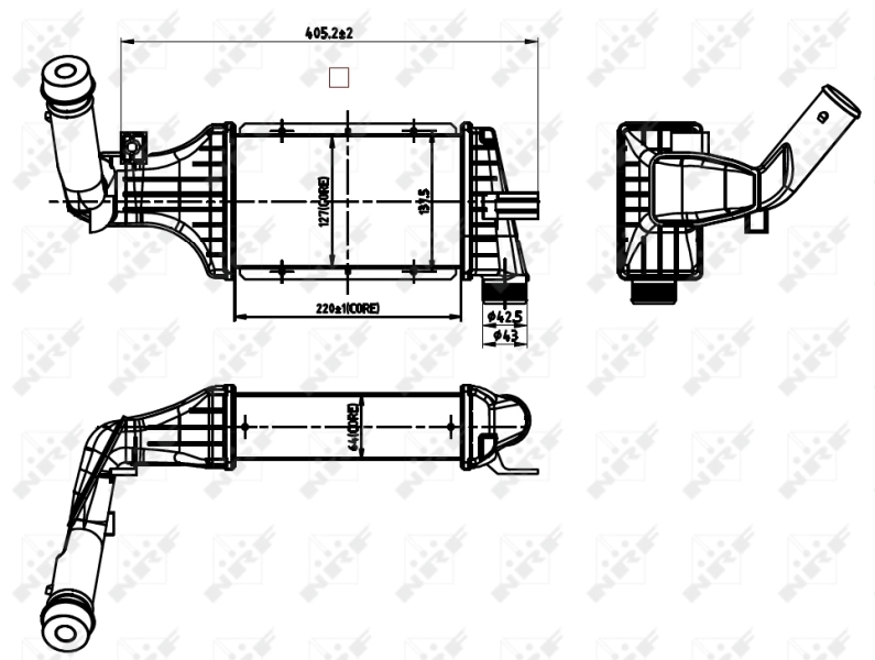  Chłodnica intercoolera Opel Astra 