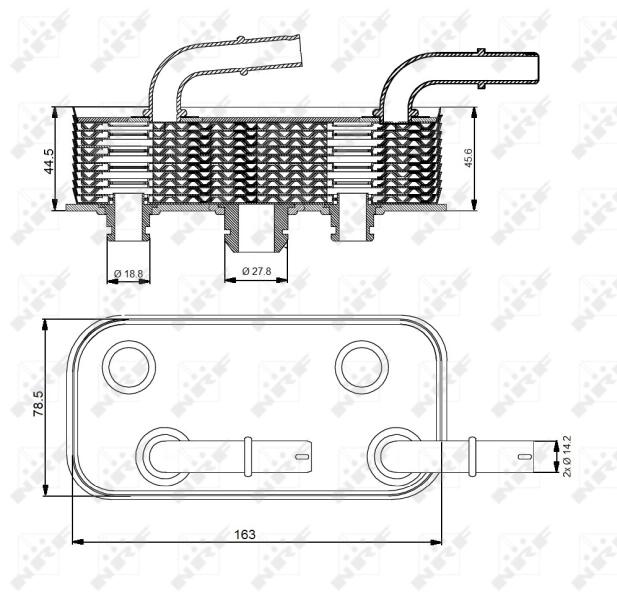 Chłodnica automatycznej/mechanicznej skrzyni biegów 31190 NRF