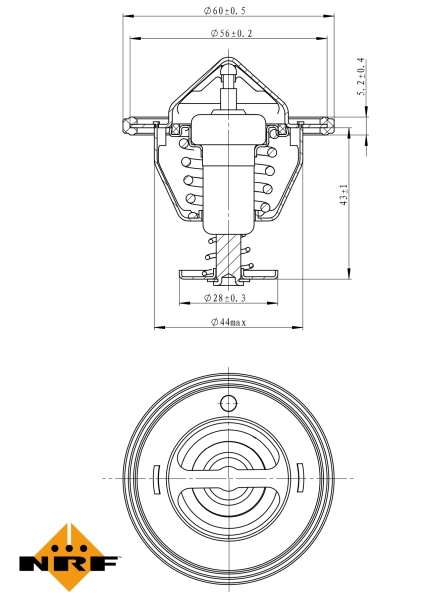 Do koszyka 93180077 General Motors Termostat