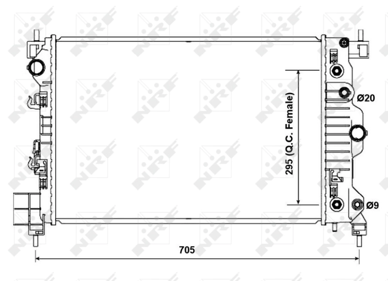 Chłodnica silnika Chevrolet Aveo III