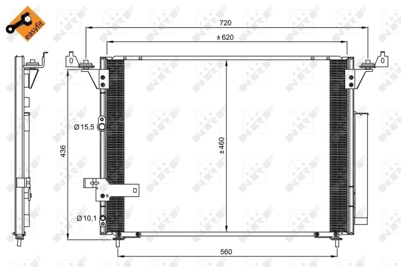 Chłodnica klimatyzacji 8845026140 Toyota