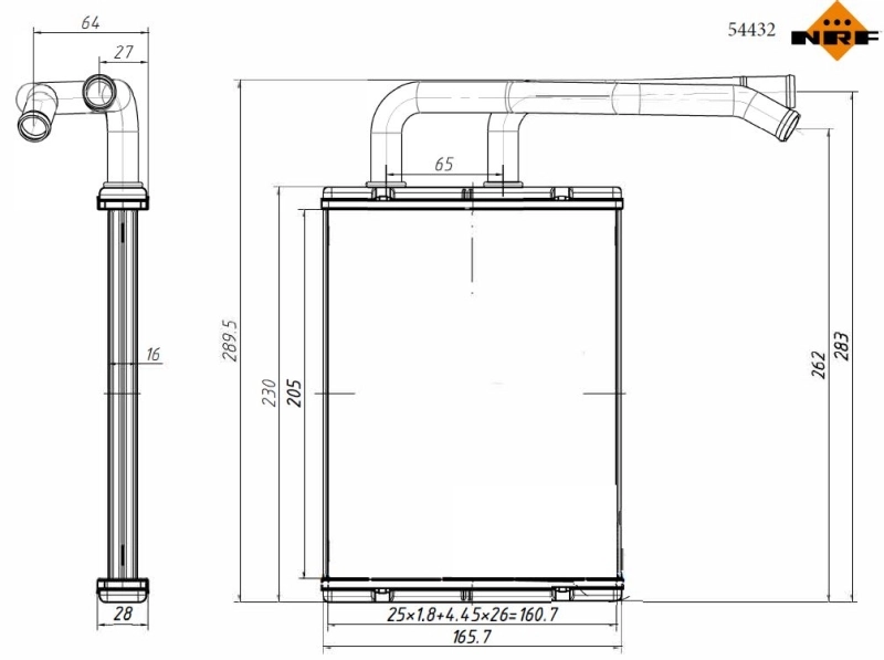 Chłodnica nagrzewnicy (ogrzewacza) Mazda 6 GG