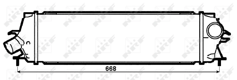 Chłodnica intercoolera do Renault Trafic II JL