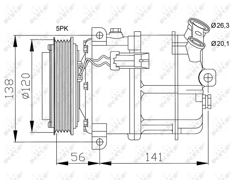 93176856 General Motors Sprężarka klimatyzacji