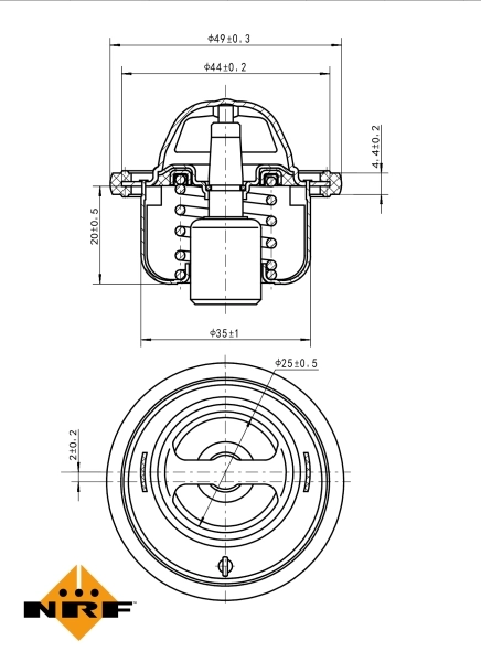 Termostat 725061 NRF
