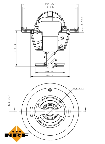 Termostat 725126 NRF