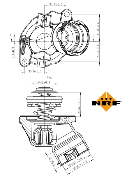 Termostat Mercedes ML/GLE SUV (W164) (2005 - 2011) cena, od 56,48 USD