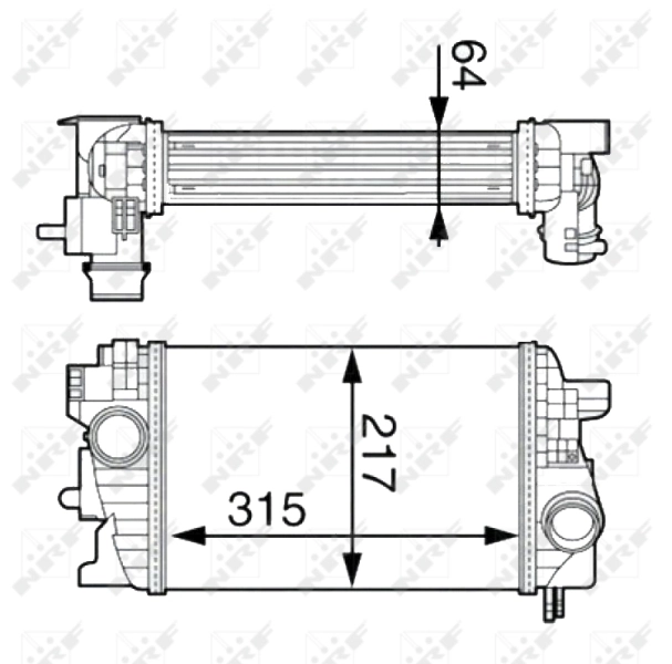 Chłodnica intercoolera VALEO 818537 cena, od 104,26 USD