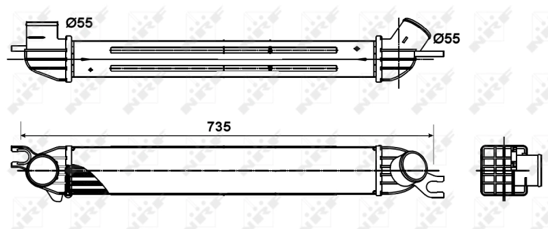 Chłodnica intercoolera Mini Cooper hatchback (R56) (2005 - 2014) cena, od 126,59 USD