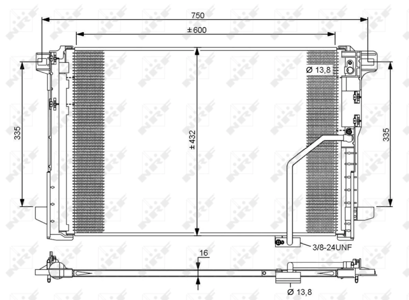 Chłodnica klimatyzacji NRF 35793 cena, od 114,09 USD