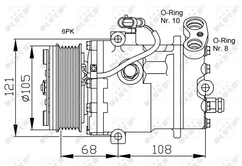 Sprężarka klimatyzacji General Motors 6560956