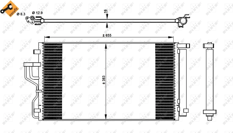 BC848 Magneti Marelli Chłodnica klimatyzacji