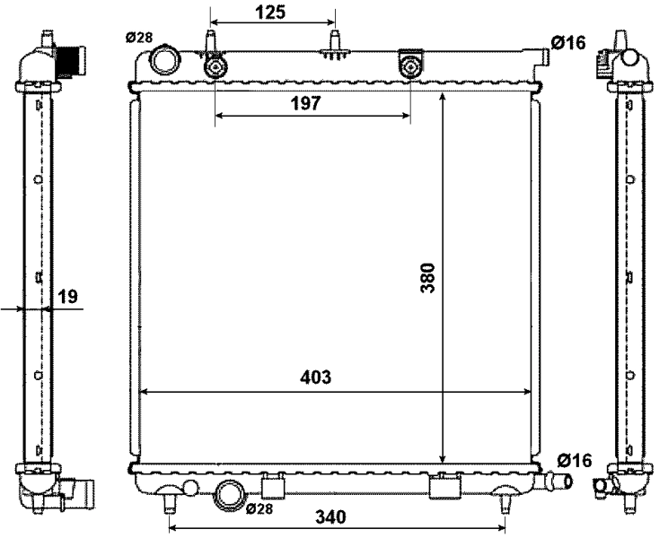 Chłodnica silnika Peugeot 207 hatchback (WA, WC) (2006 - 2015) cena, od 78,92 USD