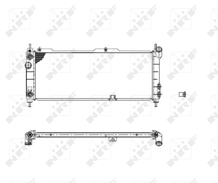 Chłodnica silnika 53631 NRF