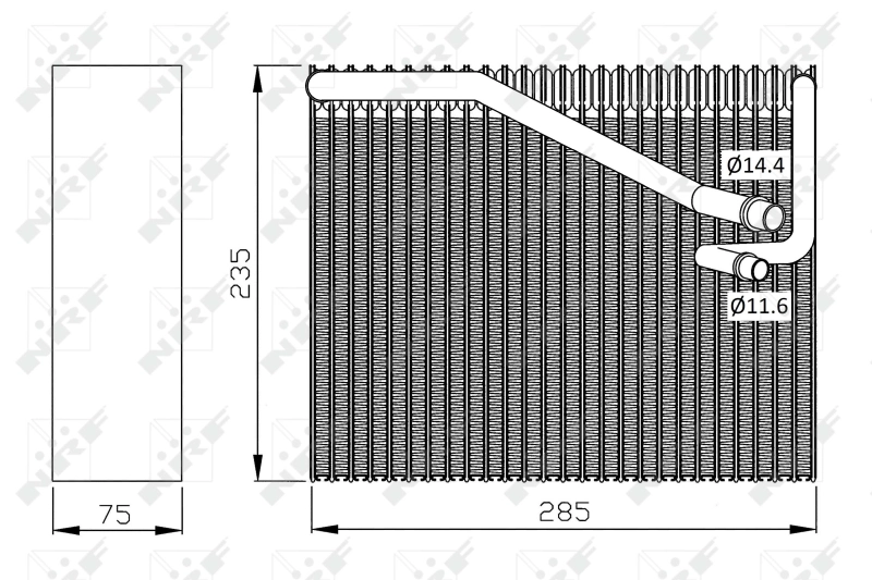 Parownik klimatyzacji NRF 36081